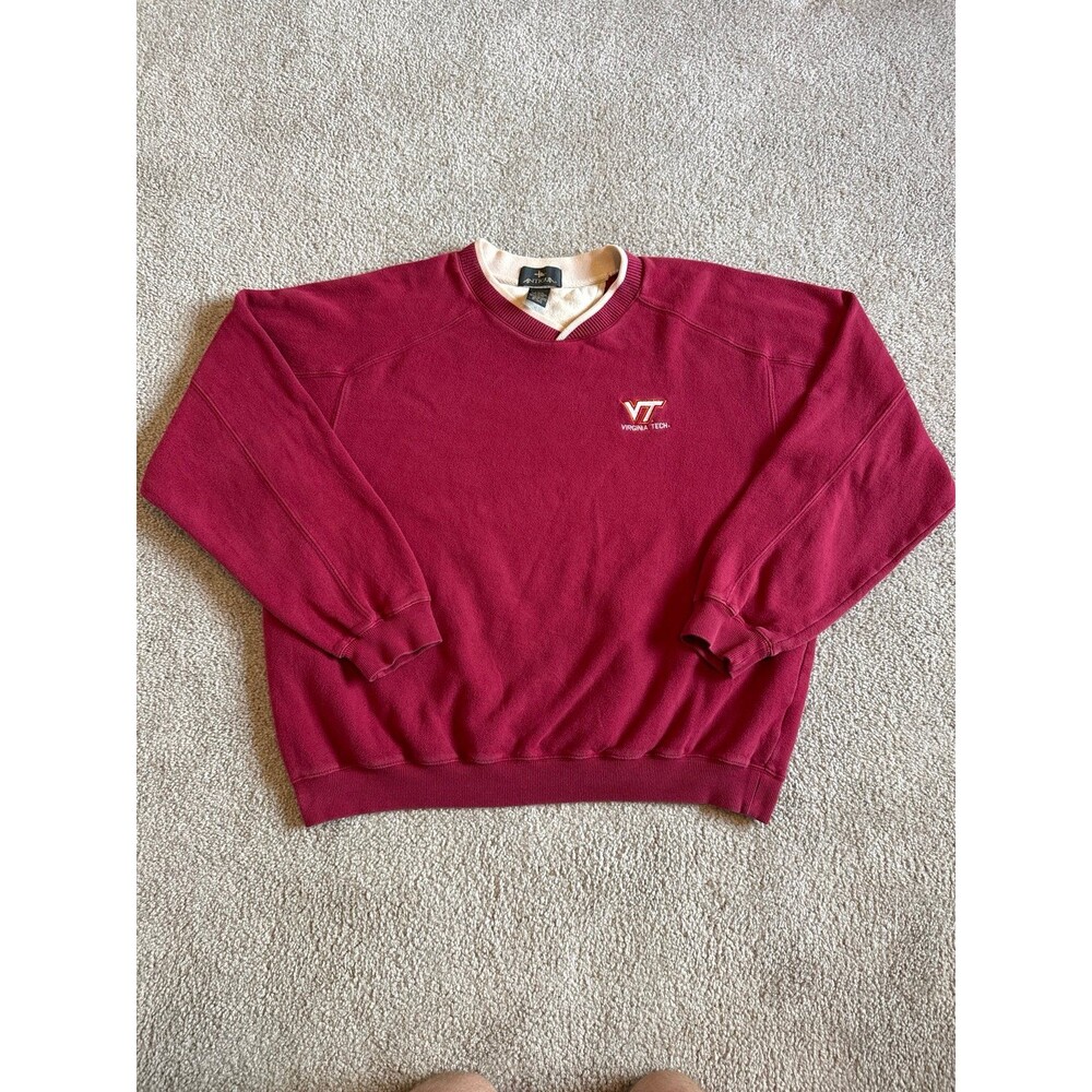 Vintage Virginia Tech Hokies Antigua Men’s Pullover Size Large